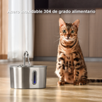 Fuente de agua de 2,2 l - fuente de acero inoxidable 304 de grado alimentario