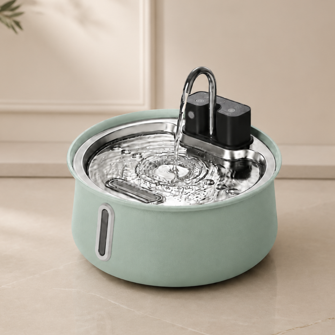 Fuente de agua inalámbrica - verde menta